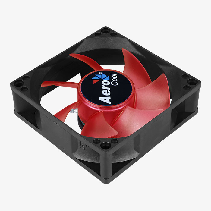 AeroCool Motion 8 Red-3P ventilateur PC 80mm LED