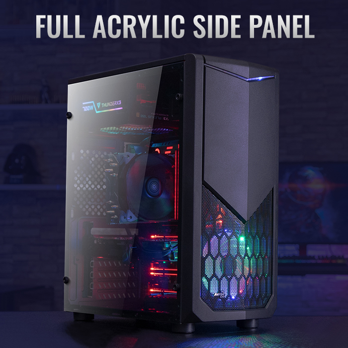 AeroCool Tomahawk-A boîtier PC LED moyen tour