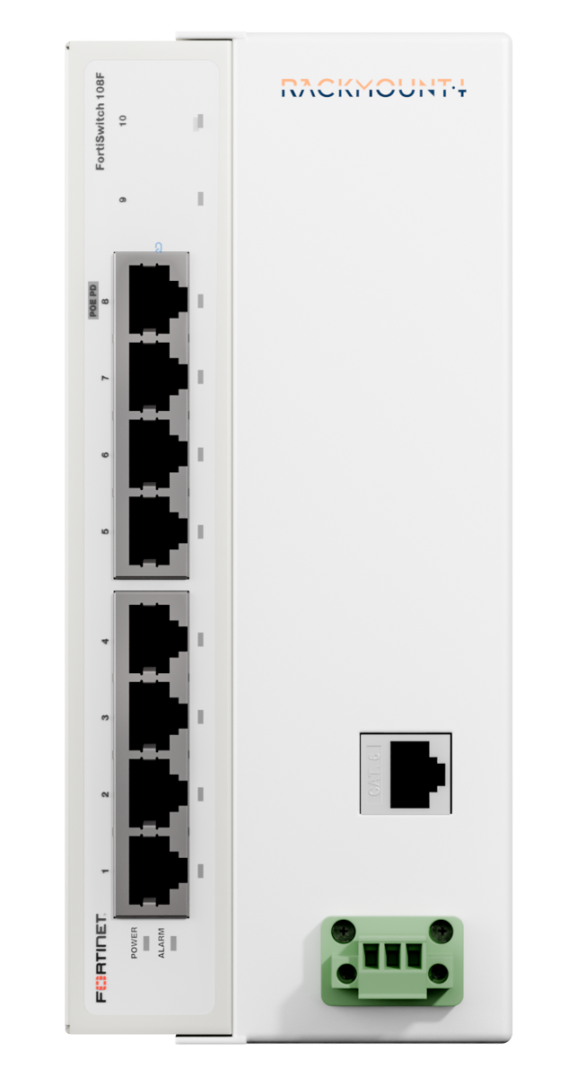 RACKMOUNT.it Fortinet RM-FR-D17 support rail DIN FS-108F 18-72V