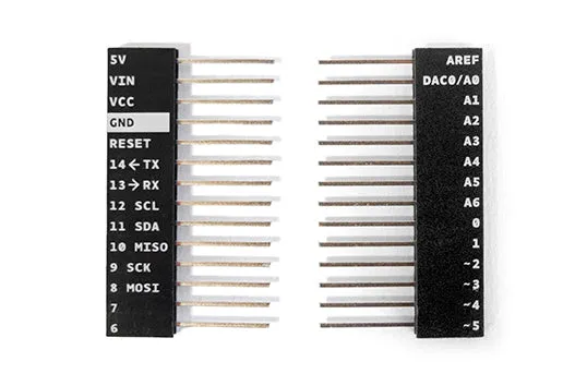 Arduino MKR1000 barrette headers 14 broches mâle femelle