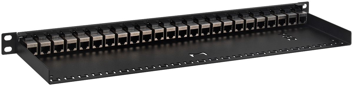 RACKMOUNT.it AC-PP2-BLK panneau 24 ports blindé 2/3U