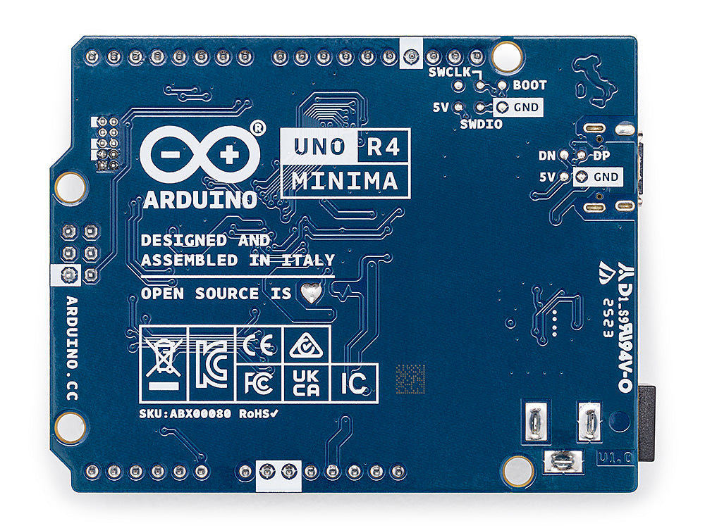Arduino UNO R4 Minima carte 32 bits Renesas 5V