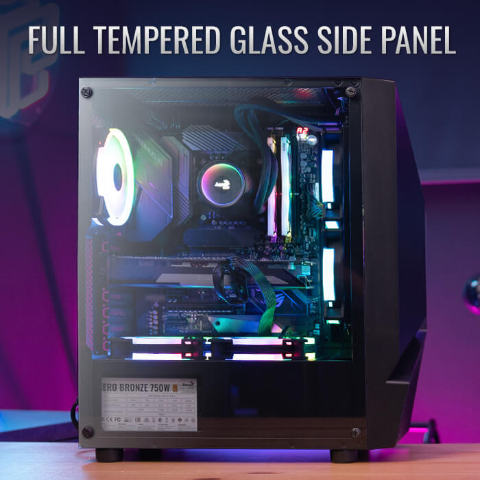AeroCool Scape boîtier PC moyen tour vitré noir