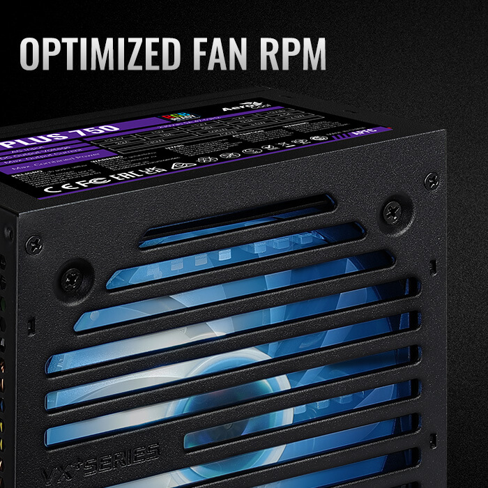 AeroCool VX PLUS Stealth 750 RGB alimentation 750W RGB
