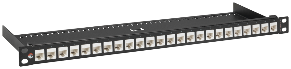RACKMOUNT.it AC-PP1-BLK panneau de brassage 24 ports 2/3U