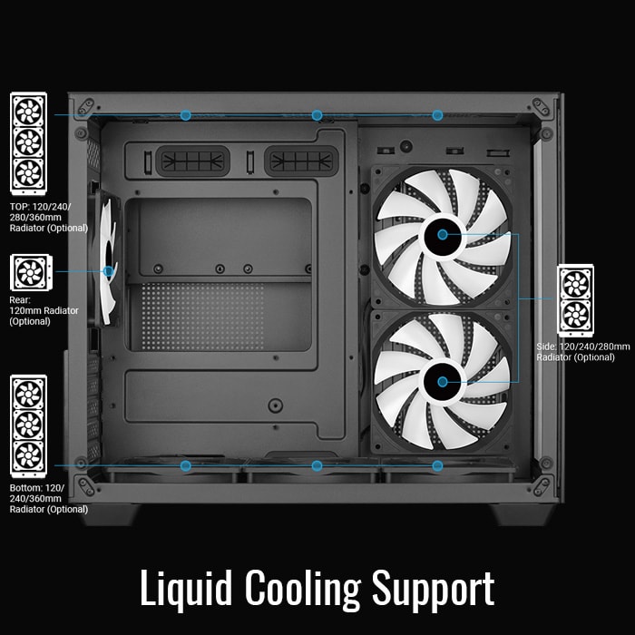 AeroCool Dryft Mini boîtier PC mini tour compact gamer