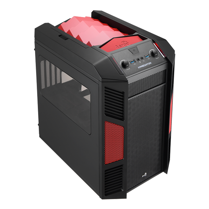 AeroCool Xpredator Cube Red boîtier PC cube rouge