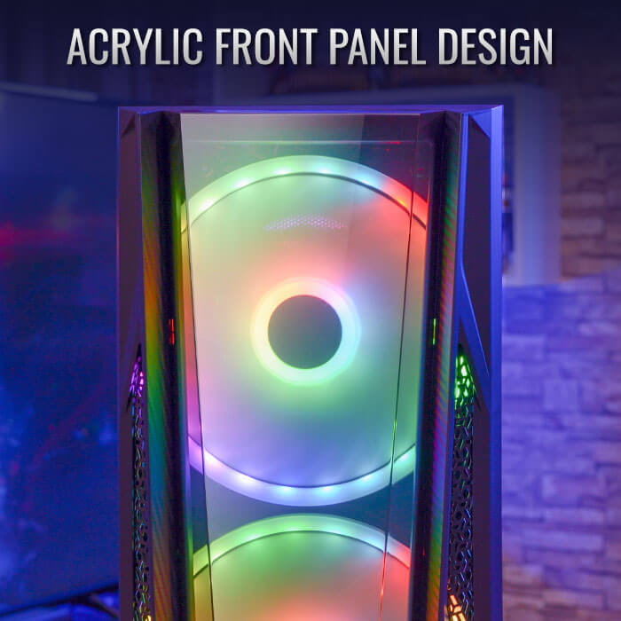 AeroCool NightHawk Duo boitier PC moyen tour ARGB vitré