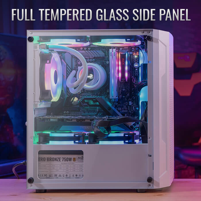 AeroCool Trinity Mini White boîtier PC mini blanc