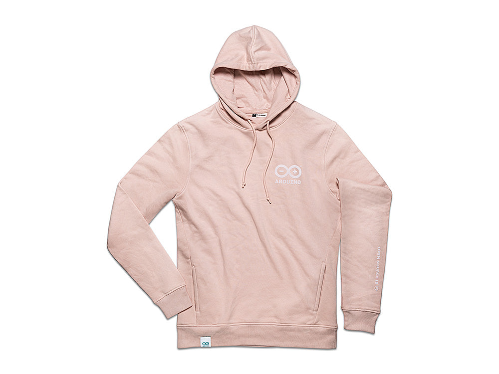 Arduino Organic Hoodie sweat à capuche rose L
