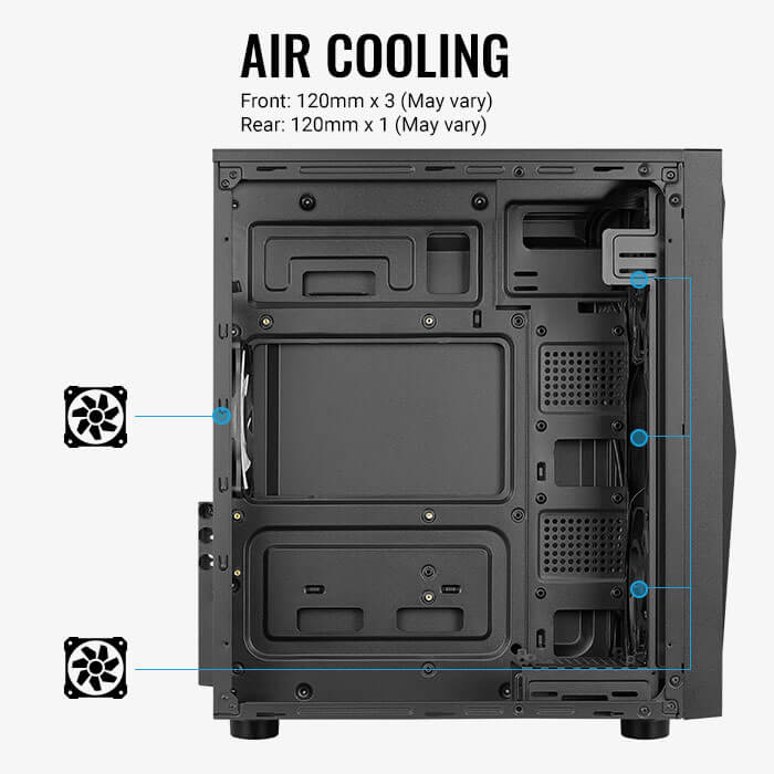 AeroCool Glider Acrylic boîtier PC fenêtre acrylique