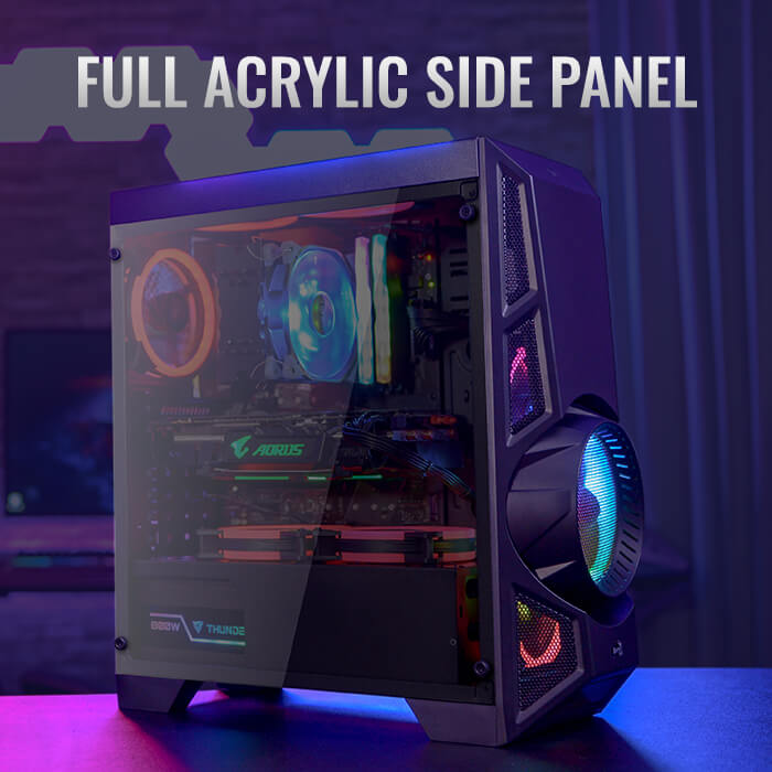 AeroCool AeroEngine RGB boîtier PC moyen tour