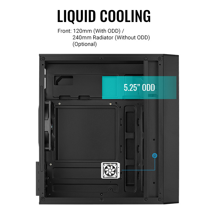 AeroCool CS-104 boîtier PC moyen tour noir