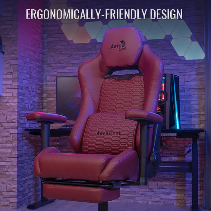 AeroCool ROYAL Leatherette chaise gaming cuir noir