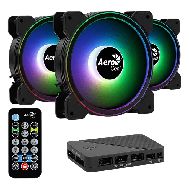 AeroCool Saturn 12F ARGB Pro Ventilateur 120mm ARGB