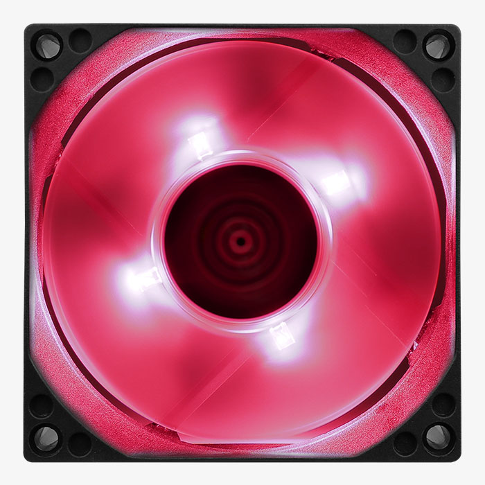 AeroCool Motion 8 Red-3P ventilateur PC 80mm LED