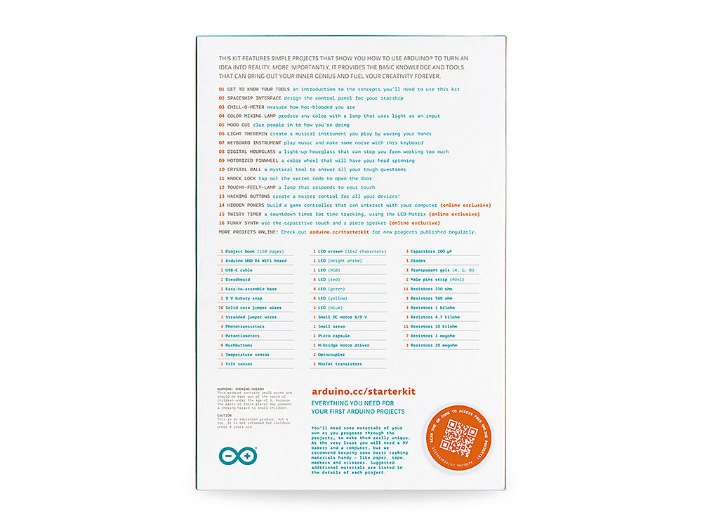 Arduino Starter Kit R4 kit démarrage UNO R4 WiFi