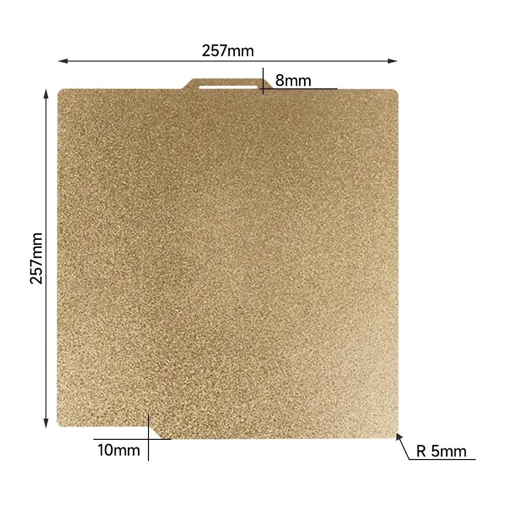 Zimple Ziflex PEI texturé plateau Bambu Lab 257x257 mm