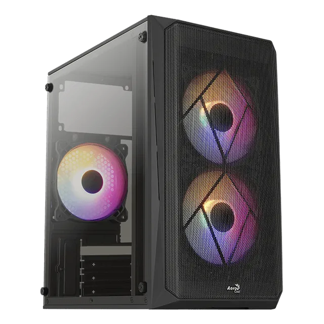 AeroCool CS-107 boîtier PC moyen tour gamer noir