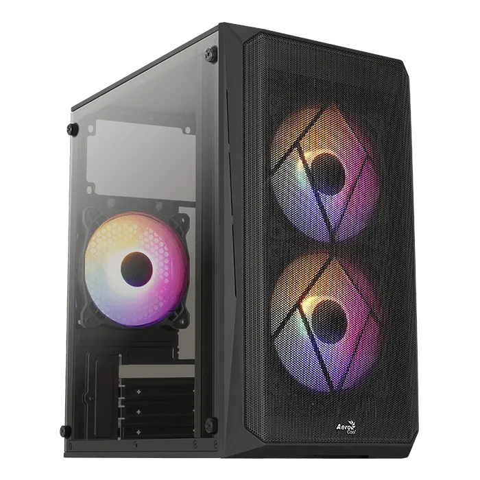 AeroCool CS-107 boîtier PC moyen tour gamer noir
