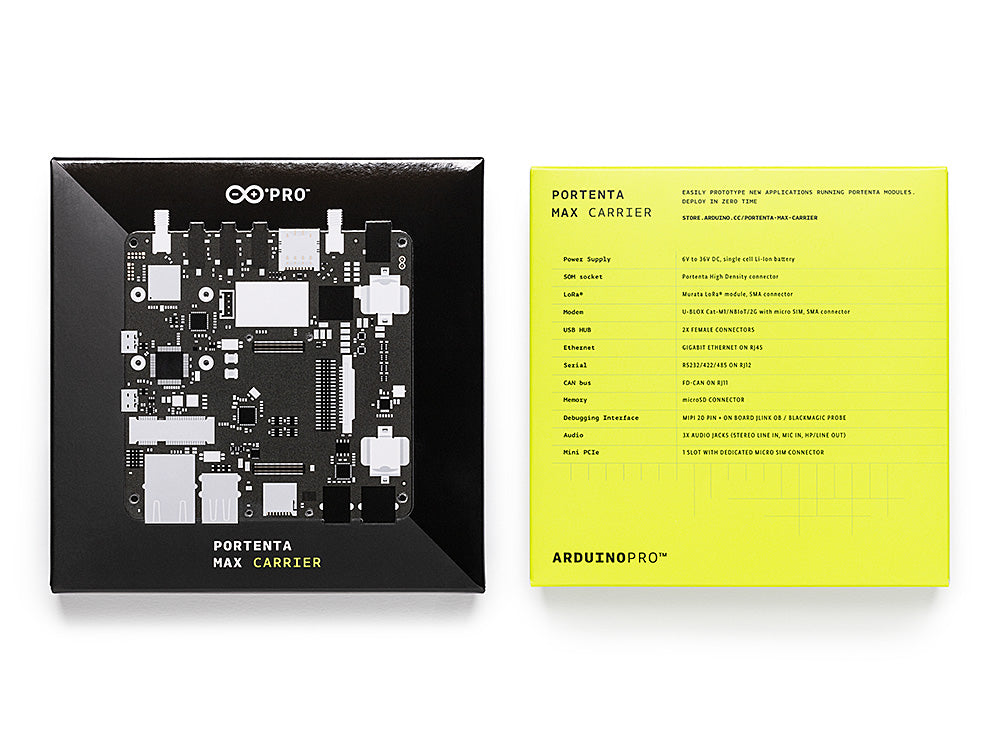 Arduino Boards Portenta Max Carrier carte extension Edge AI