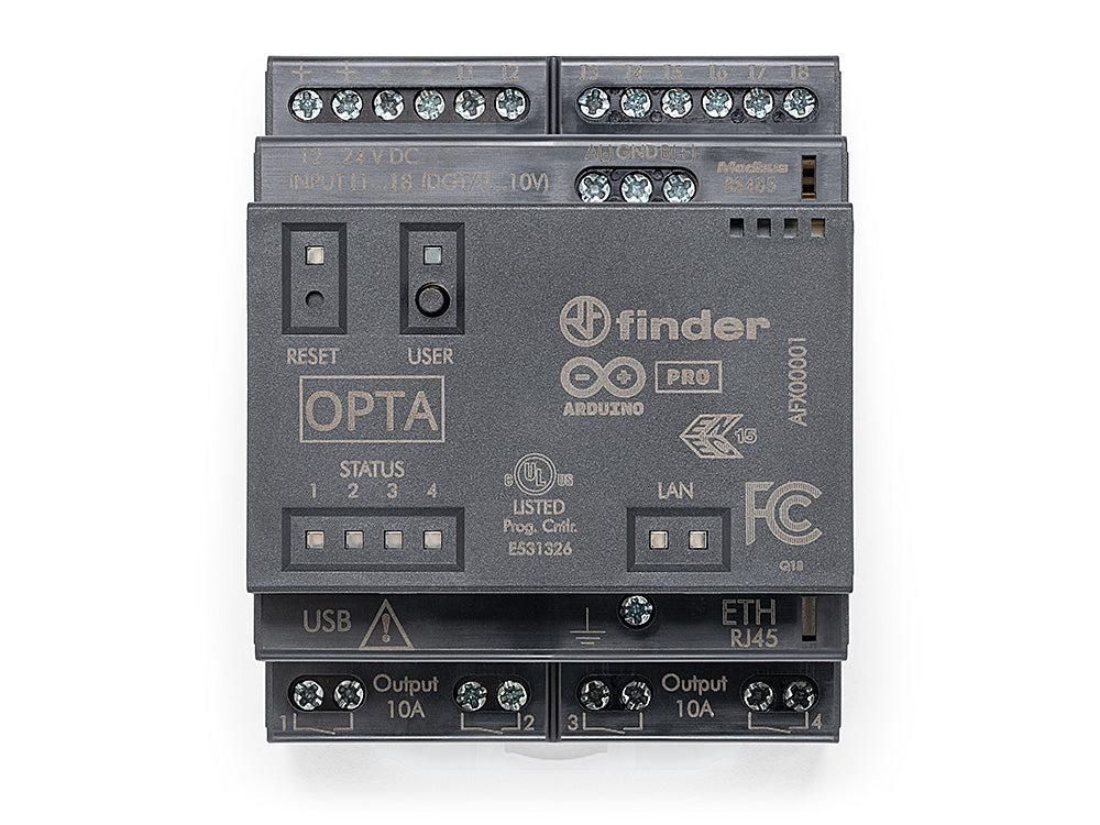 Arduino Opta RS485 automate micro PLC Ethernet USB-C