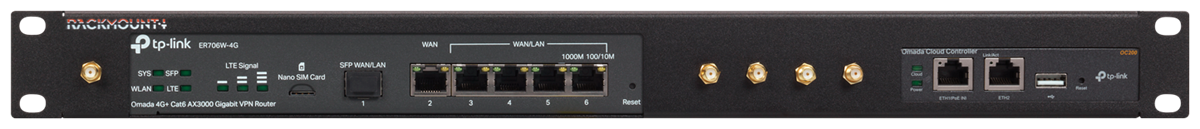 RACKMOUNT.it Omada RM-OM-T2 kit rack 19" ER706 OC200