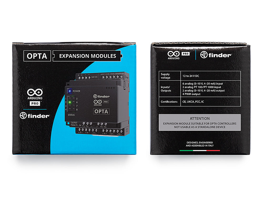 Arduino Opta Ext A0602 module extension 6 entrées PWM
