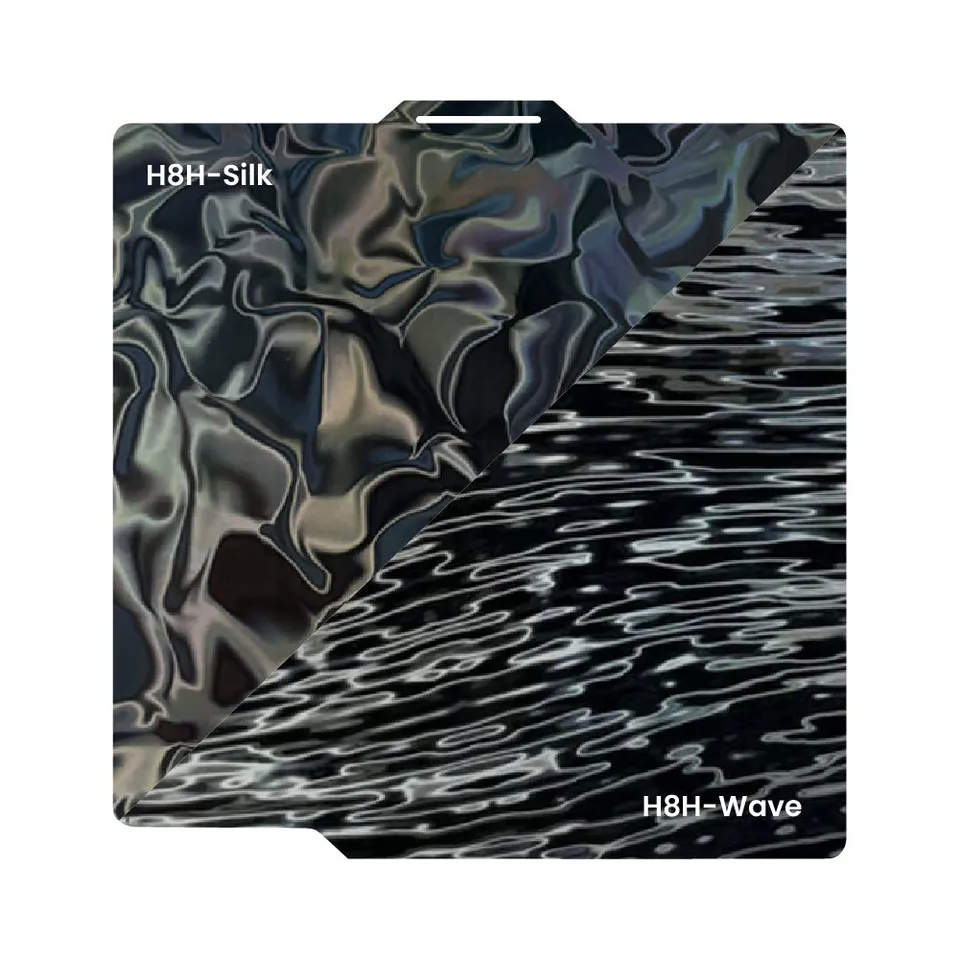 Zimple pour Bambu Lab H8H Silk Wave plateau 257x257 double face