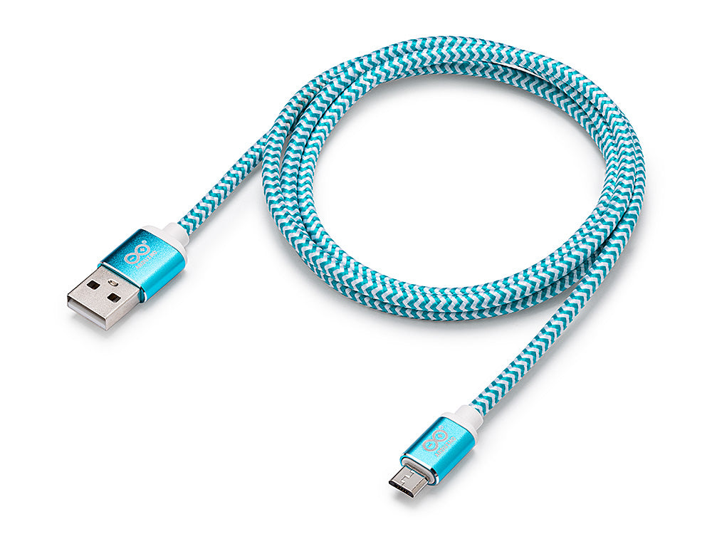 Arduino Câble USB A vers Micro 1 m blanc tressé nylon