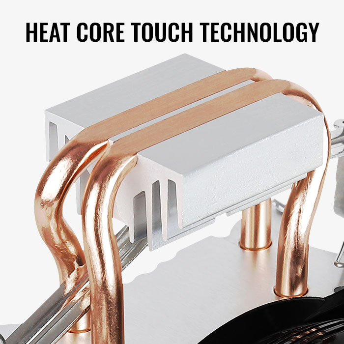 AeroCool Verkho 2 ventirad CPU 90 mm PWM 2 heatpipes