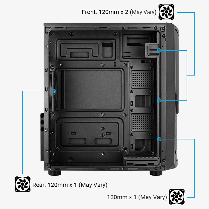 AeroCool Tomahawk-A boîtier PC LED moyen tour