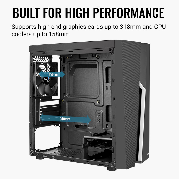 AeroCool Bolt Mini boîtier PC mini-tower RGB verre trempé