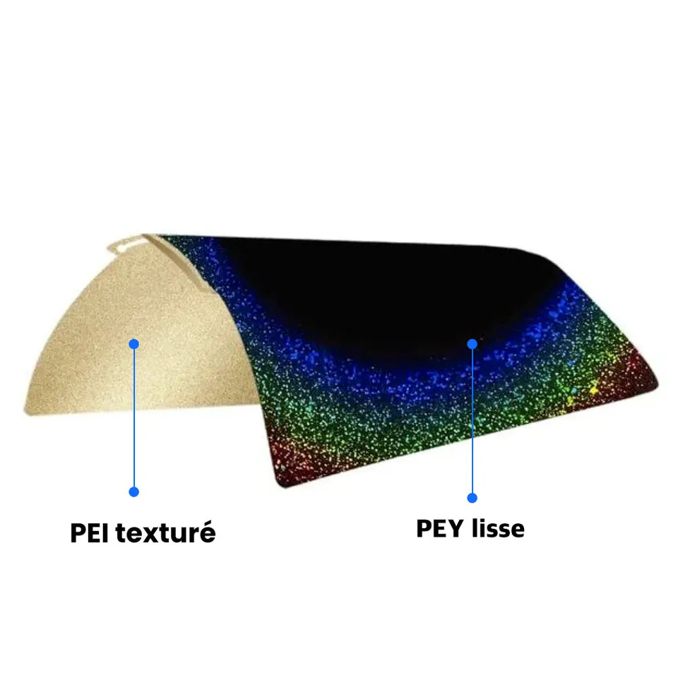 Zimple Ziflex Plateau Bambu Lab PEY Stars PEI 257x257 mm