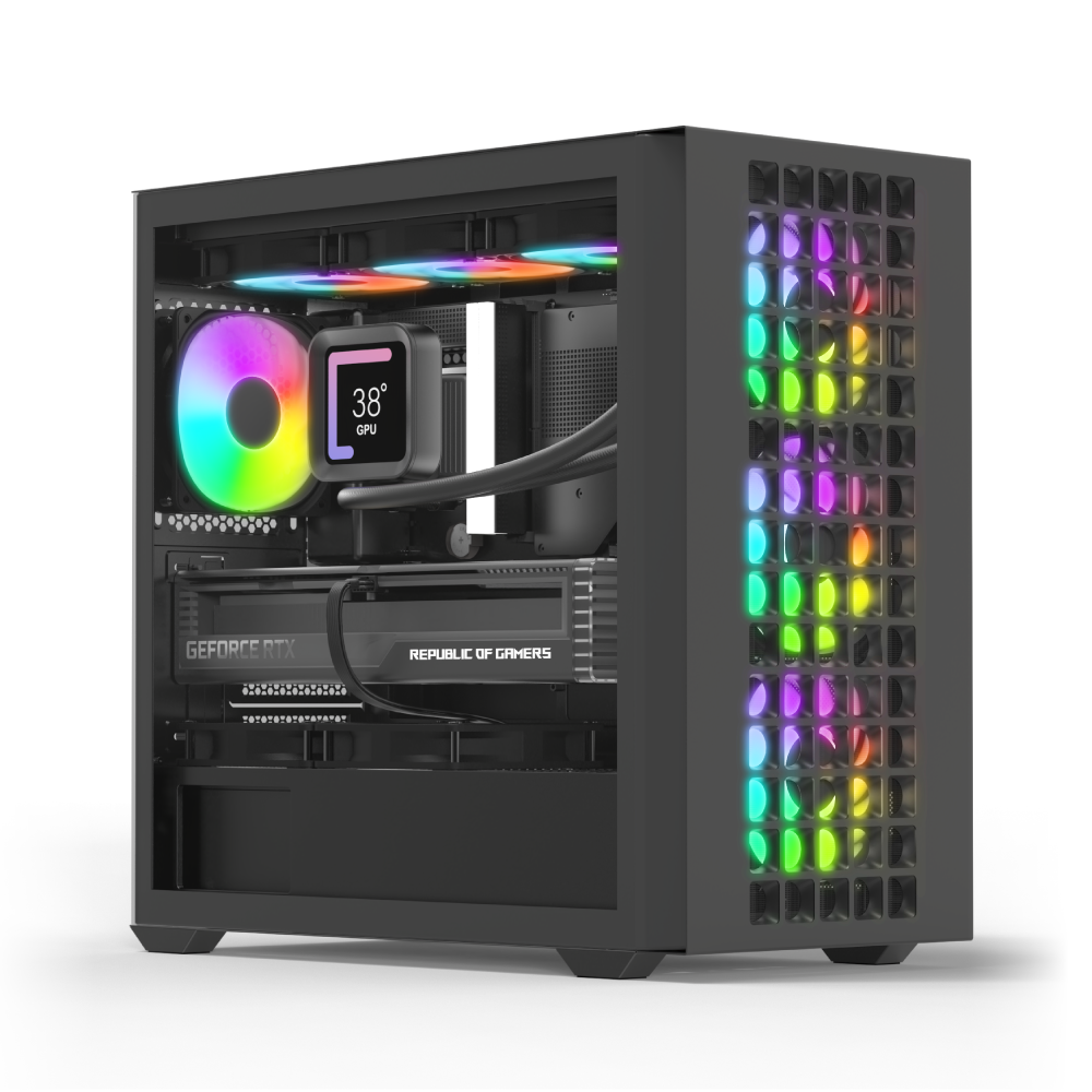 AeroCool D302A boîtier PC moyen tour noir