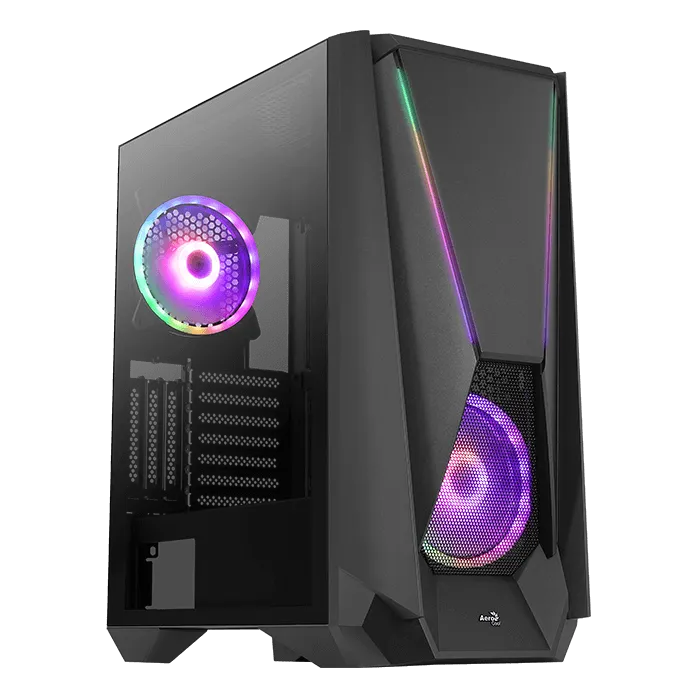 AeroCool Visor boîtier PC moyen tour verre trempé