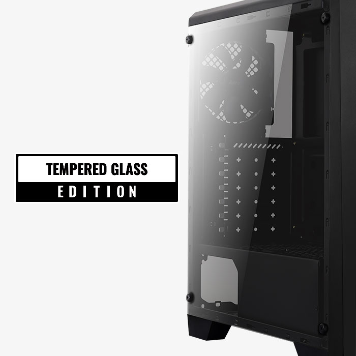 AeroCool Cylon Tempered Glass boîtier PC verre trempé