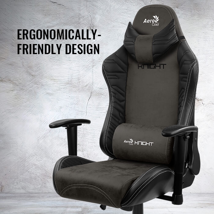 AeroCool KNIGHT chaise gaming tissu AeroSuede 150kg