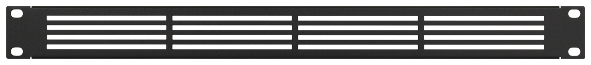 RACKMOUNT.it Accessories AC-BP4-BLK plaque ventilée 1U noire