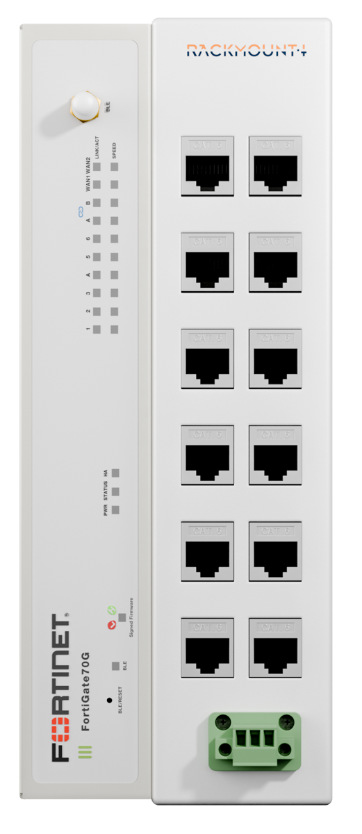 RACKMOUNT.it Fortinet RM-FR-D10 support DIN FortiGate 70F 60E/F