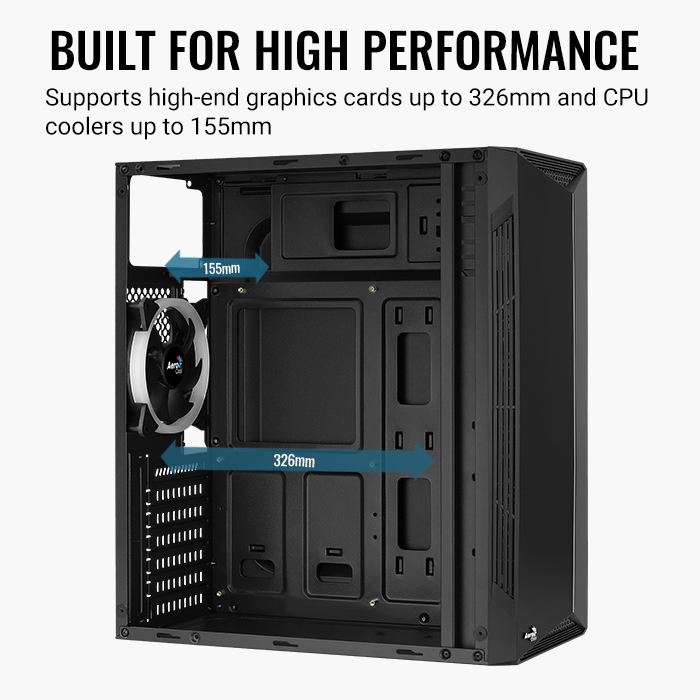 AeroCool Split boîtier PC RGB verre trempé moyen tour