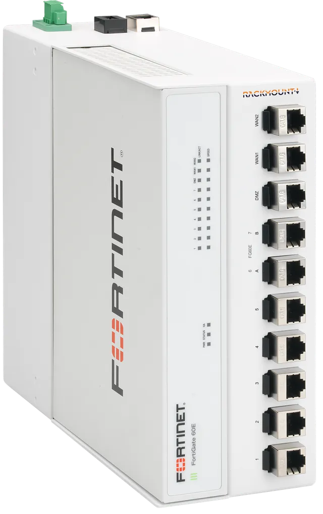 RACKMOUNT.it Fortinet Industrial RM-FR-D10B kit rail DIN 24V