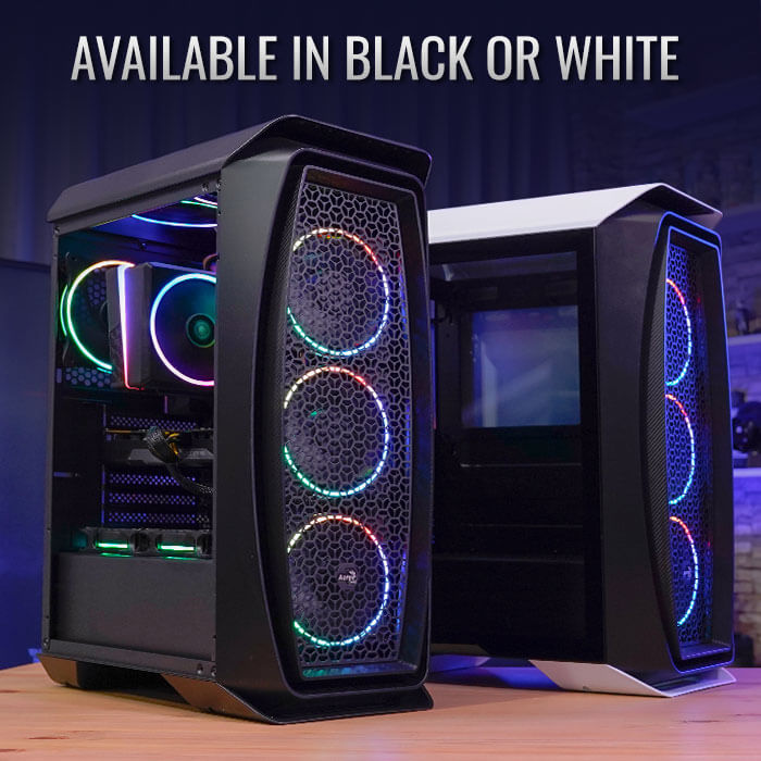 AeroCool Aero One Boîtier PC Moyen Tour Verre Trempé Noir