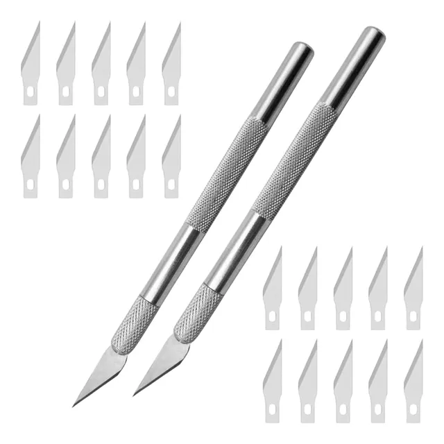 Zimple scalpel de précision cutter lot de 2 + 20 lames