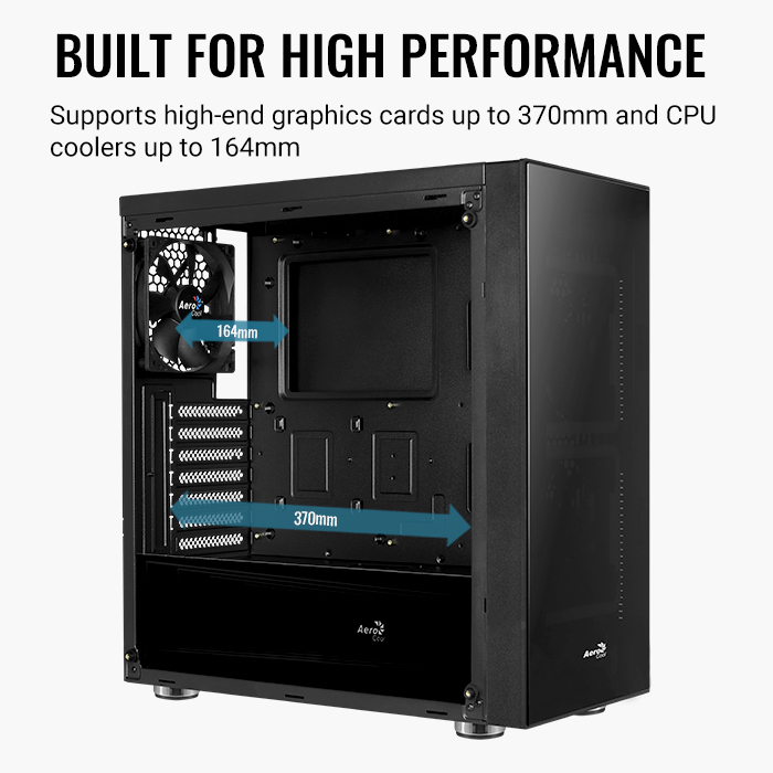 AeroCool Tor boîtier PC moyen tour verre trempé RGB