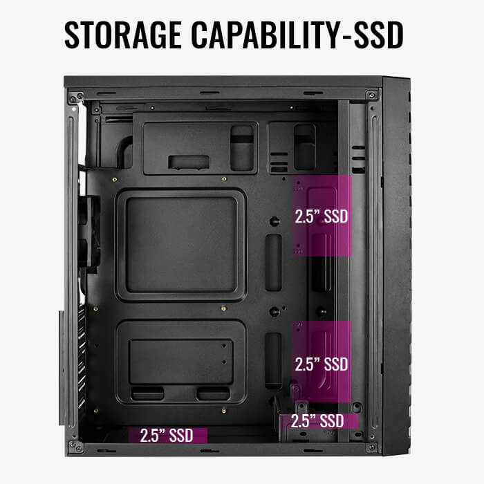 AeroCool Streak boîtier PC RGB tour moyenne
