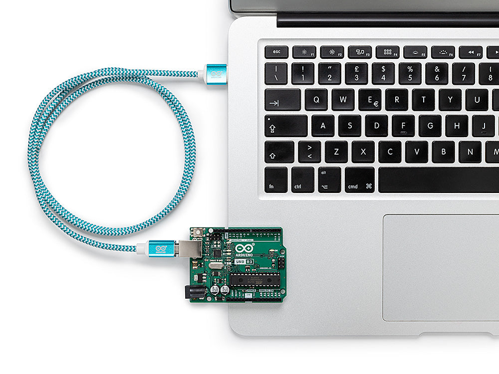 Arduino Accessories câble USB A/B 1 m blanc tressé