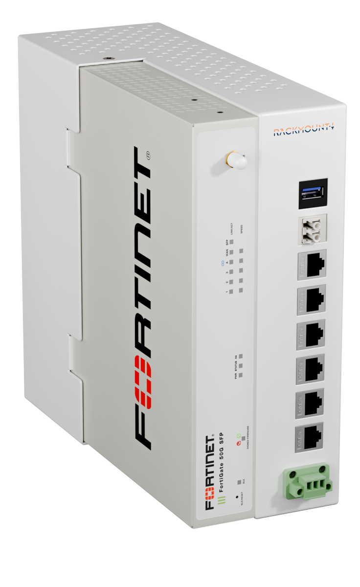 RACKMOUNT.it Fortinet Industrial RM-FR-D21 rail DIN FG-50G 18-72V