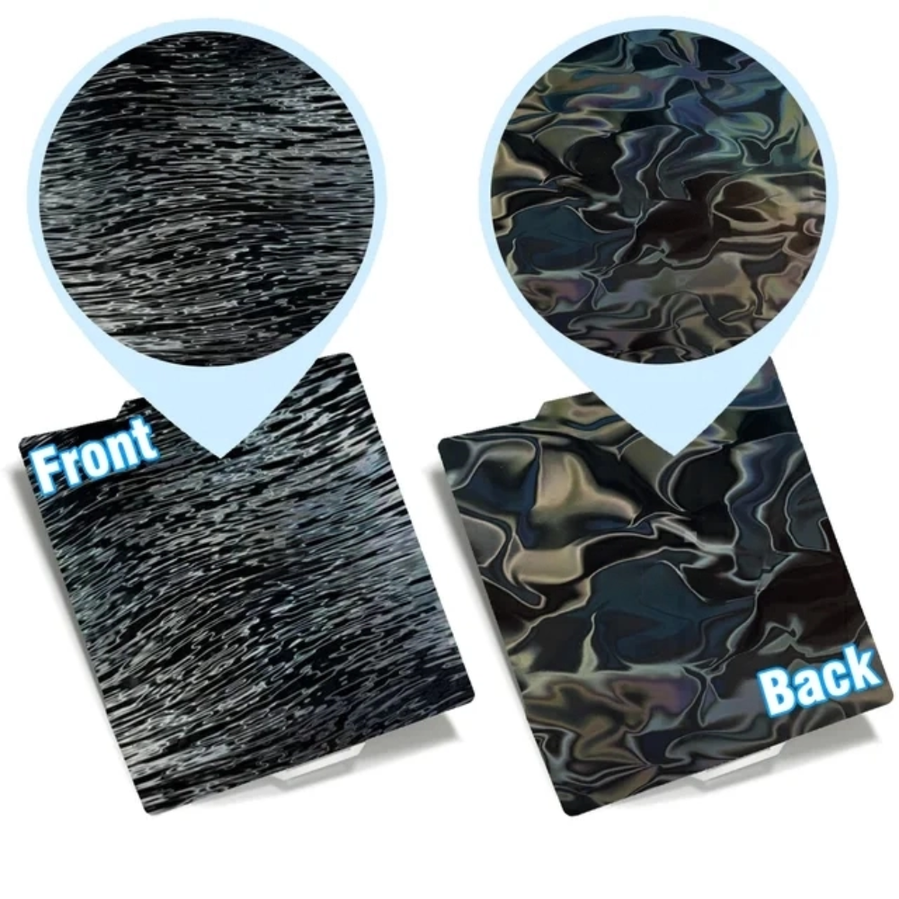 Zimple pour Bambu Lab H8H Silk Wave plateau 257x257 double face
