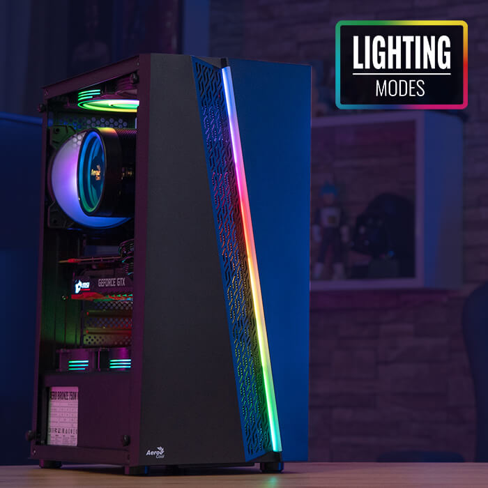 AeroCool Blade boîtier PC moyen tour noir vitré
